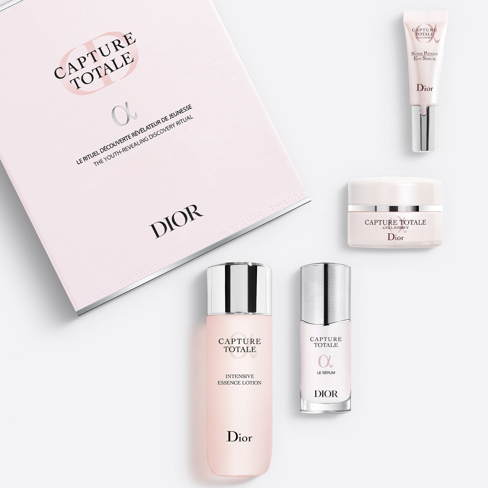CAPTURE TOTALE DISCOVERY SET  ~  The Youth-Revealing Discovery Ritual - Selection of 4 Firming Skincare Products