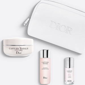 CAPTURE TOTALE SKINCARE POUCH ~ The youth-revealing crème ritual - Selection of 3 firming skincare products