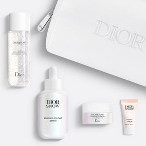 Diorsnow The Glow Protocol ~ Lotion, serum, hydrating cream, UV protection and reusable pouch