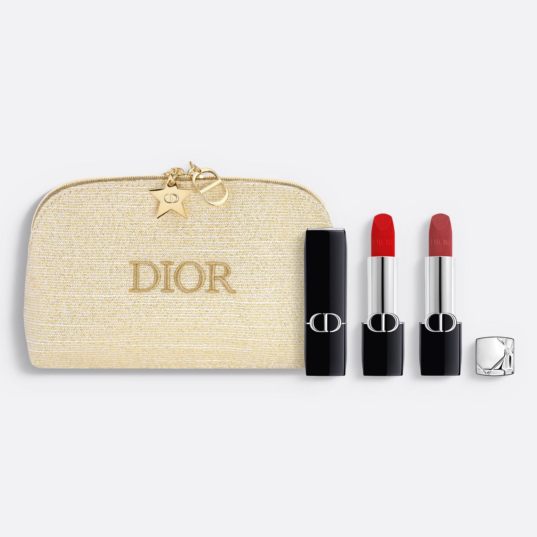 ROUGE DIOR COUTURE LIP ESSENTIALS - LIMITED EDITION ~ Lipsticks and Couture Pouch