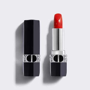 ROUGE DIOR Couture Color Refillable Lipstick ~ 4 Finishes: Satin, Matte, Metallic and Velvet - Floral Lip Care - Comfort and Long Wear