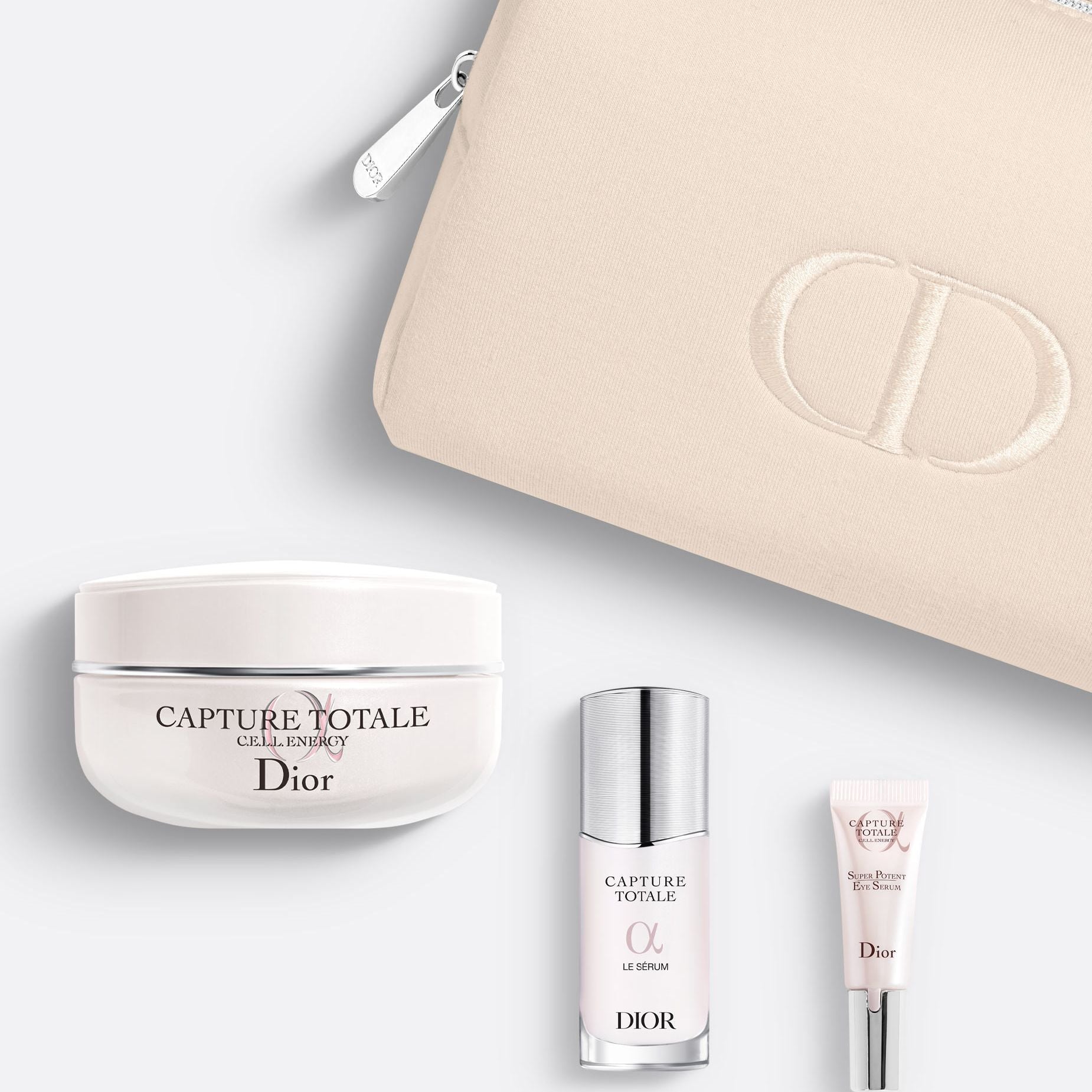 CAPTURE TOTALE POUCH  CREME ~ Offer The Youth-Revealing Ritual - Selection of 3 Firming Skincare Products